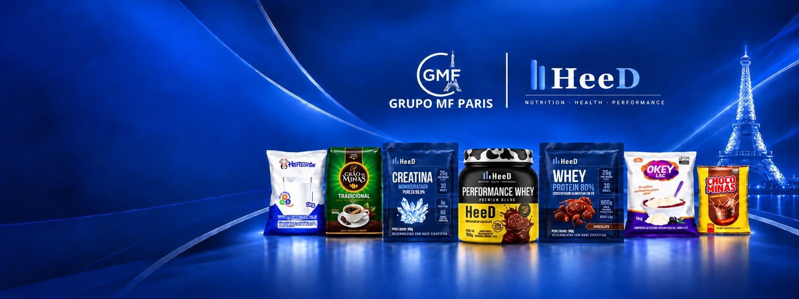 Linha completa de produtos do Grupo MF Paris
